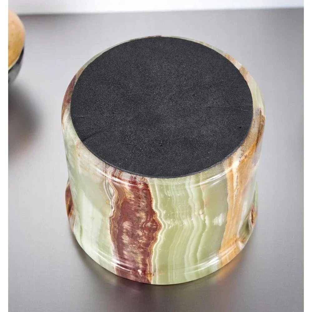 Onyx Green Butter Bell, handmade French Style Marble Butter Crock, Butter keeper